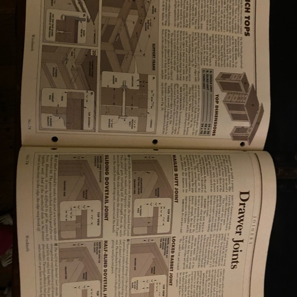 🎉5/$10🎉 Woodsmith magazine number 74 April 1991 traditional oak file cabinet - Picture 8 of 8